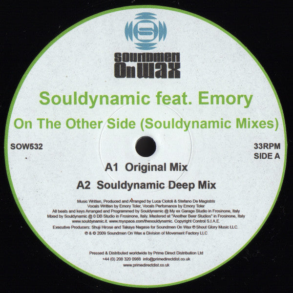 Souldynamic Feat. Emori : On The Other Side (Souldynamic Mixes) (12")