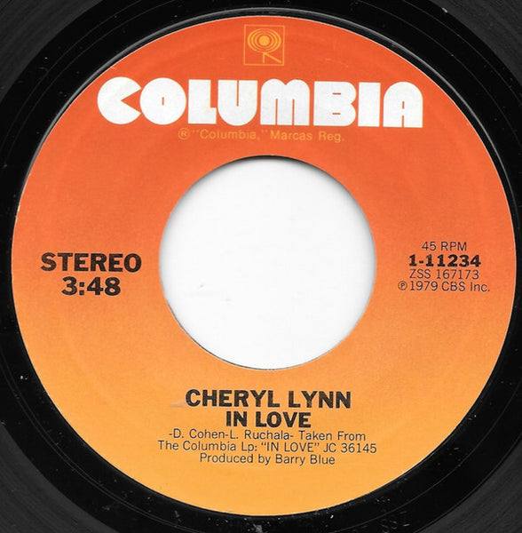 Cheryl Lynn : Love Bomb / In Love (7")