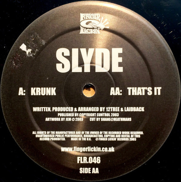 Slyde : Krunk / That's It (12")