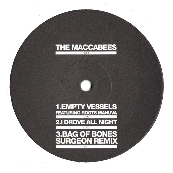 The Maccabees Featuring Roots Manuva : Empty Vessels (12")