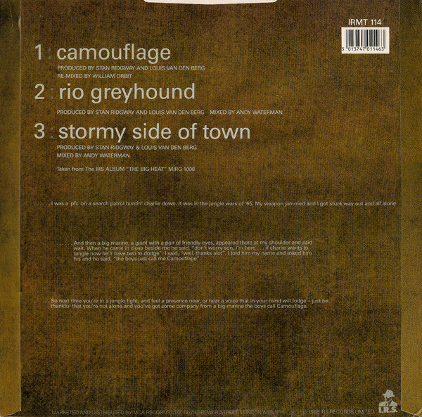Stan Ridgway : Camouflage (12", Single)