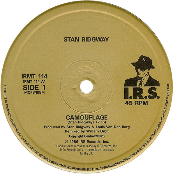 Stan Ridgway : Camouflage (12", Single)