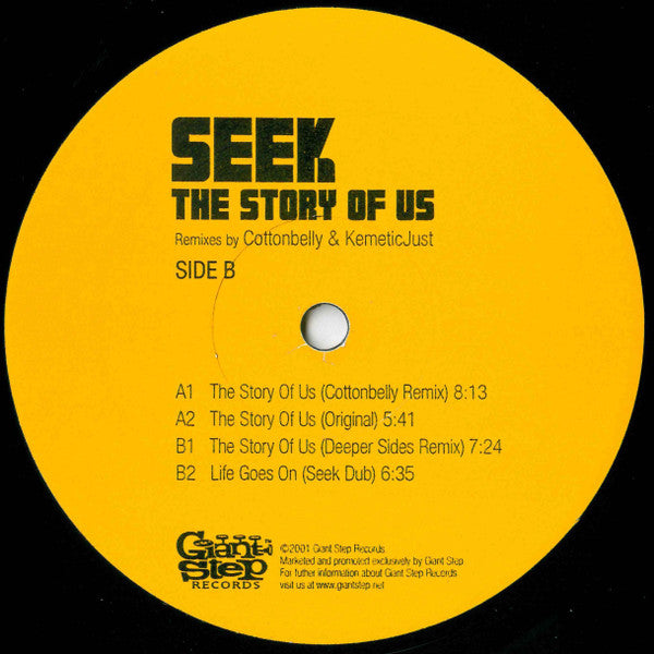 Seek : The Story Of Us (12")