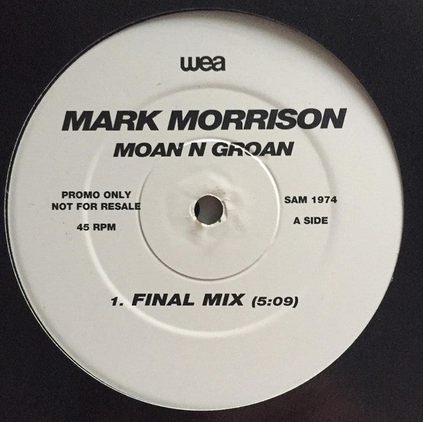 Mark Morrison : Moan & Groan (12", Promo)