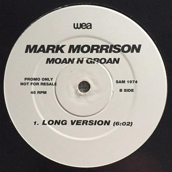 Mark Morrison : Moan & Groan (12", Promo)
