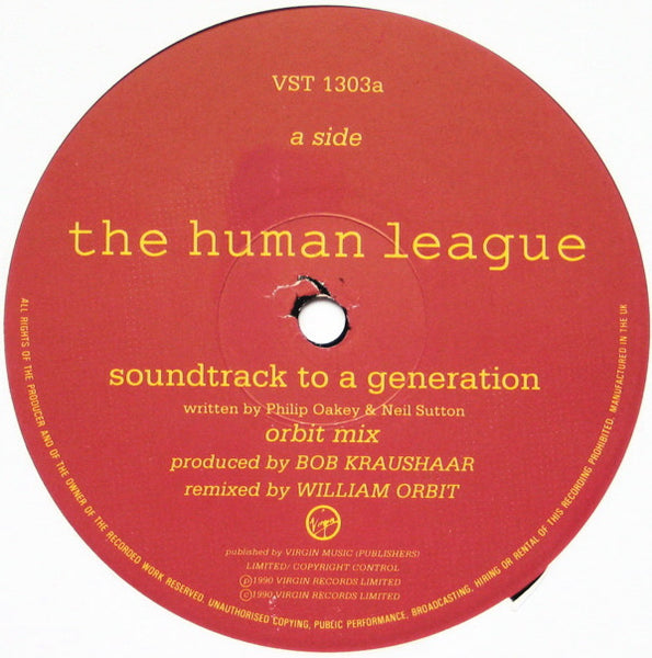 The Human League : Soundtrack To A Generation (12", Single)