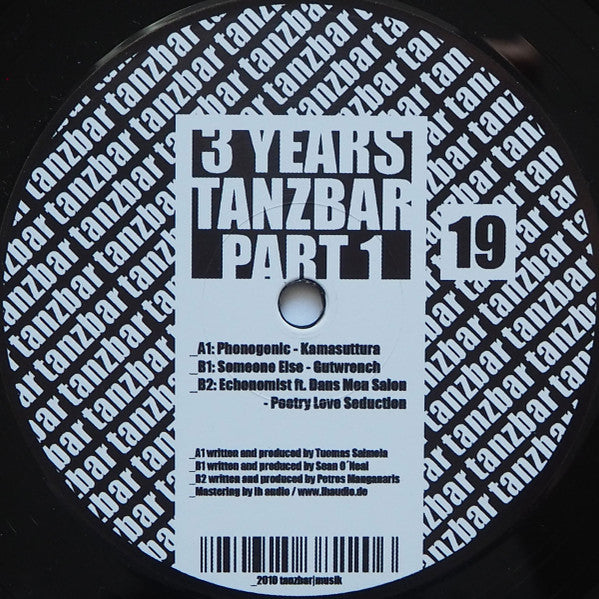 Various : 3 Years Tanzbar Part 1 (12", Comp)