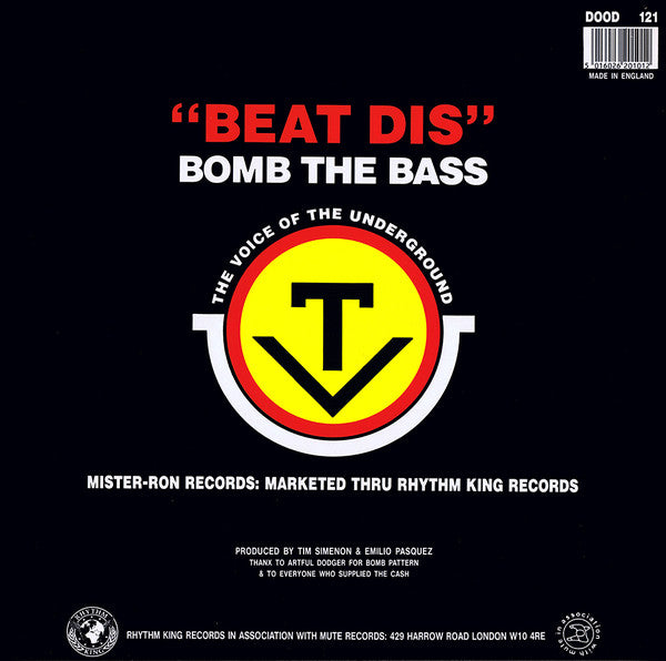 Bomb The Bass : Beat Dis (12")