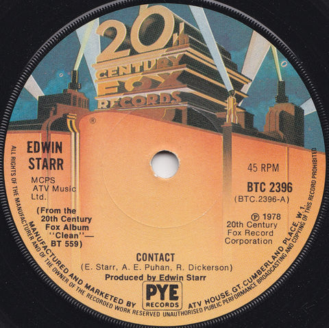 Edwin Starr : Contact / Don't Waste Your Time (7", Single, Sol)
