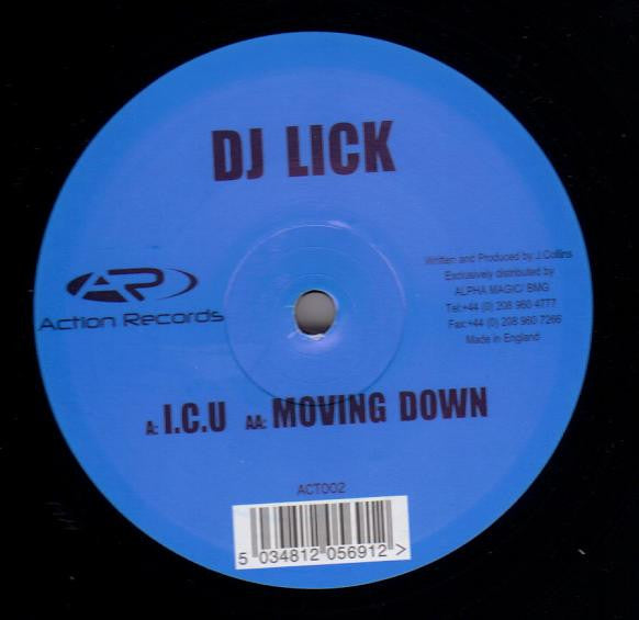 DJ Lick : I.C.U (12")