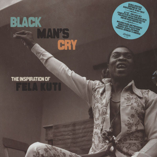 Various : Black Man's Cry: The Inspiration Of Fela Kuti (4x10", Comp + Box)