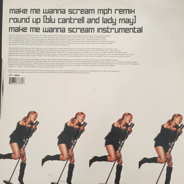 Blu Cantrell : Make Me Wanna Scream (12")