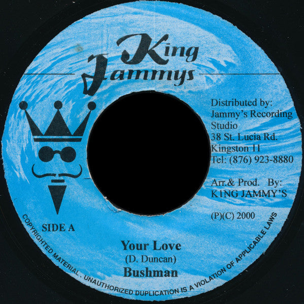 Bushman (3) : Your Love (7")