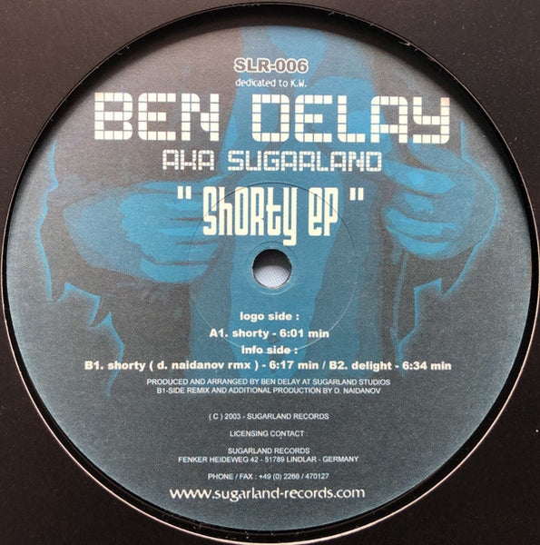 Ben Delay AKA Ben Delay : Shorty EP (12", EP)