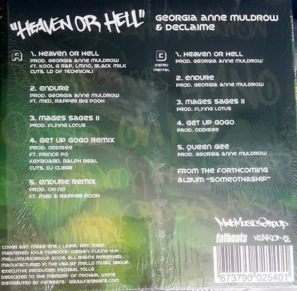 Georgia Anne Muldrow & Dudley Perkins : Heaven Or Hell (12", EP)