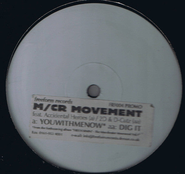M/CR Movement : Youwithmenow / Dig It (12", Promo, W/Lbl)