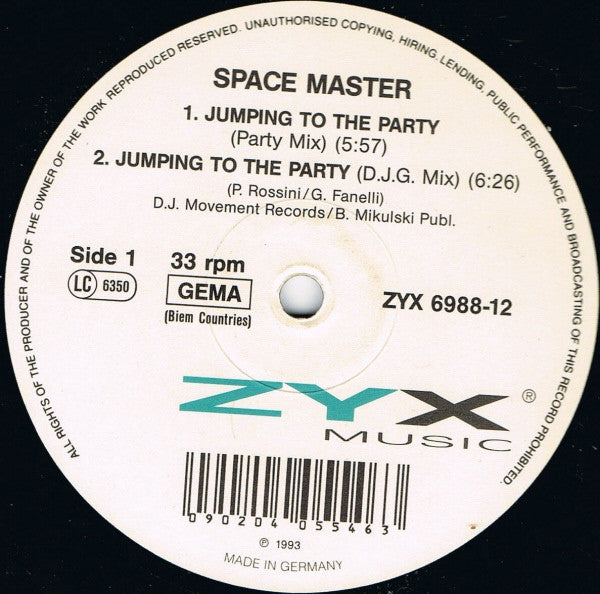 Space Master : Jumping To The Party (12")