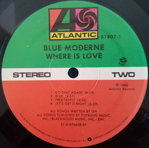 Blue Moderne : Where Is Love (LP, Album)