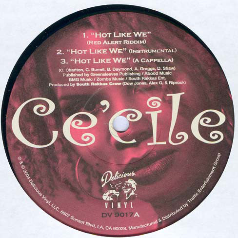 Ce'cile : Hot Like We / Bare She Dare (12")