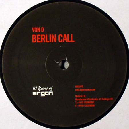 Von D : Nouvelle Histoire / Berlin Call (12")