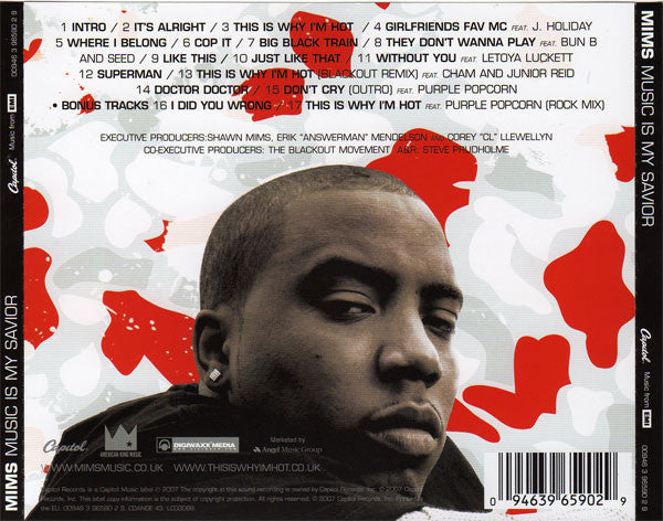 Mims : Music Is My Savior (CD, Album)