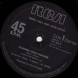 Daryl Hall And John Oates* : Running From Paradise (12")