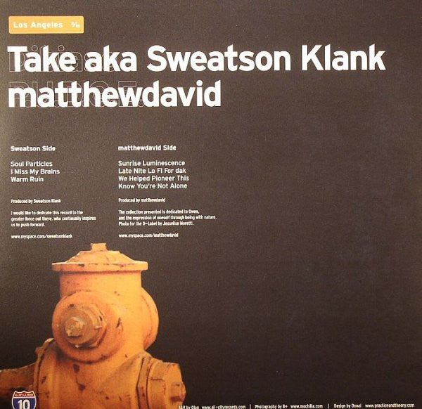 Take aka Sweatson Klank / matthewdavid : Los Angeles 2/10 (10")