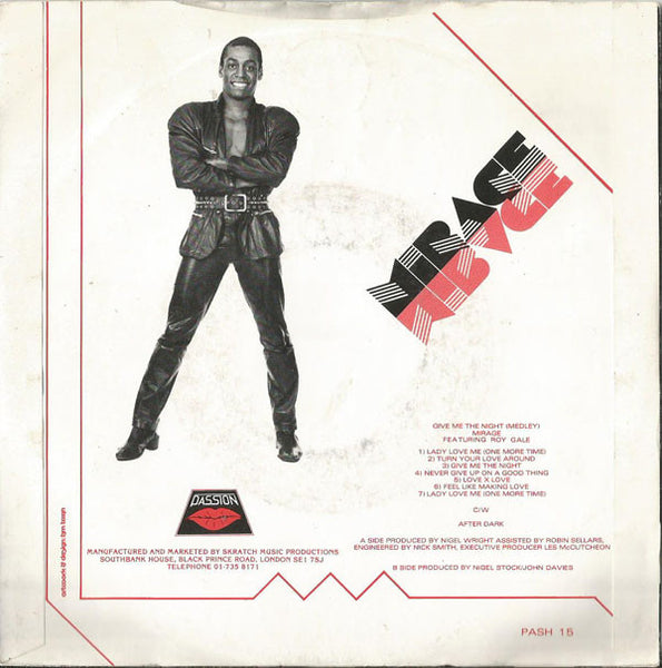 Mirage (12) Featuring Roy Gayle : Give Me The Night (Medley) (7")