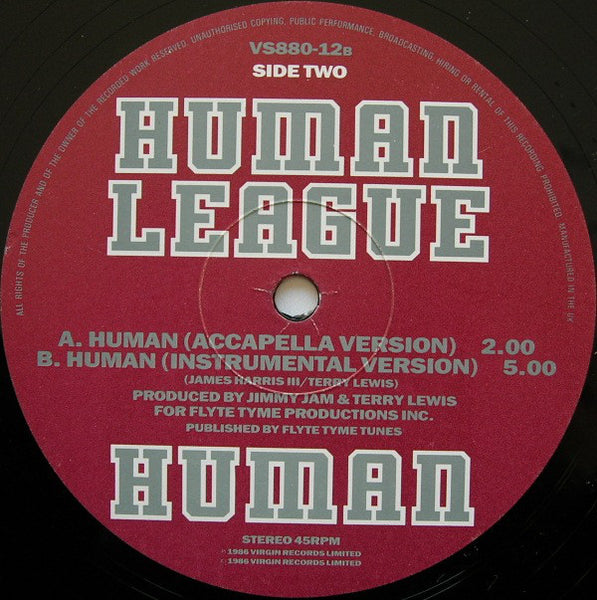 The Human League : Human (12", Single)