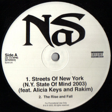 Nas : Streets Of New York EP (12", EP, Promo, Unofficial, W/Lbl)