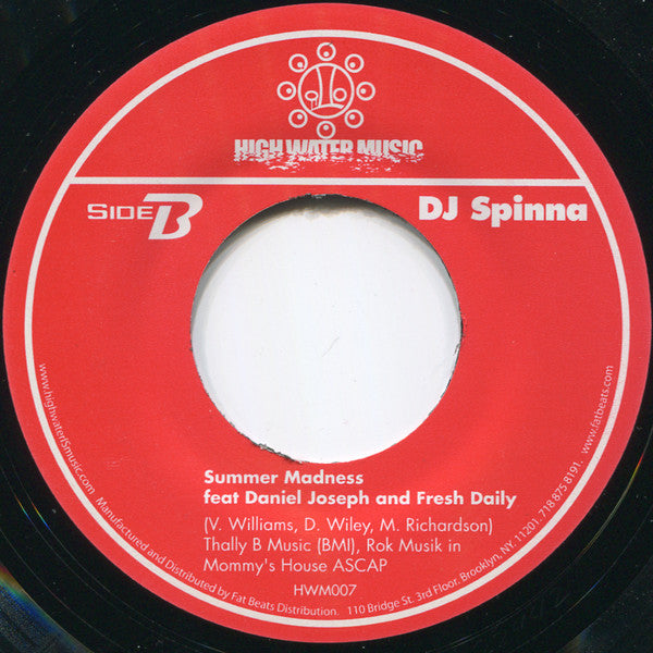 DJ Spinna : Thirst / Summer Madness (7", Single)