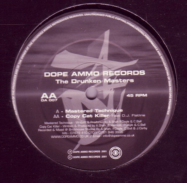 Drunken Masters : Mastered Technique (12")