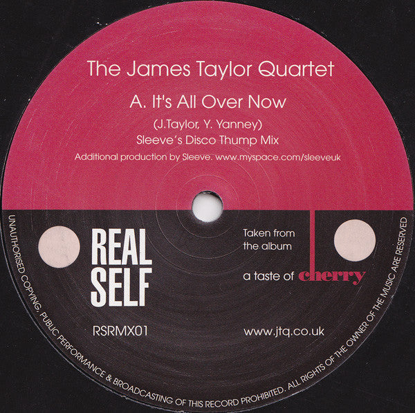 The James Taylor Quartet : It's All Over Now (12")