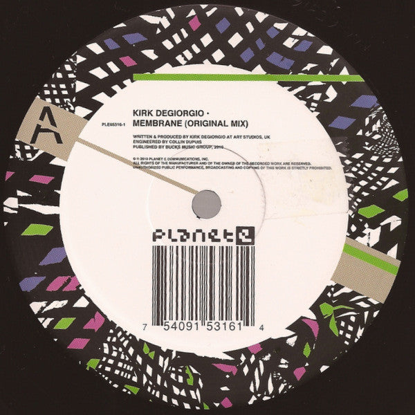 Kirk Degiorgio : Membrane (12")