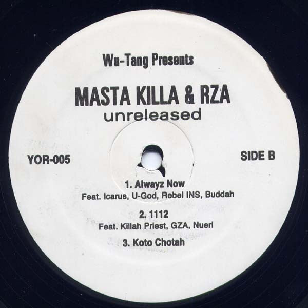 Masta Killa & RZA : Unreleased (2xLP, Unofficial)