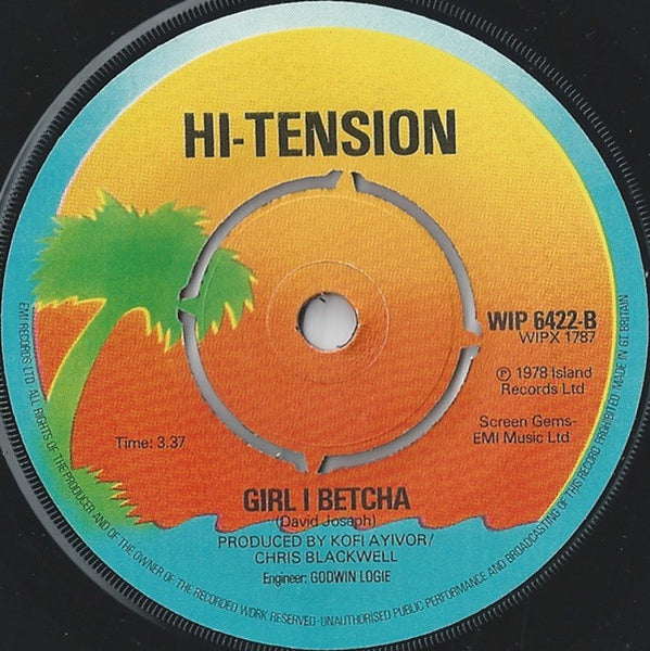 Hi-Tension : Hi Tension (7", Single)