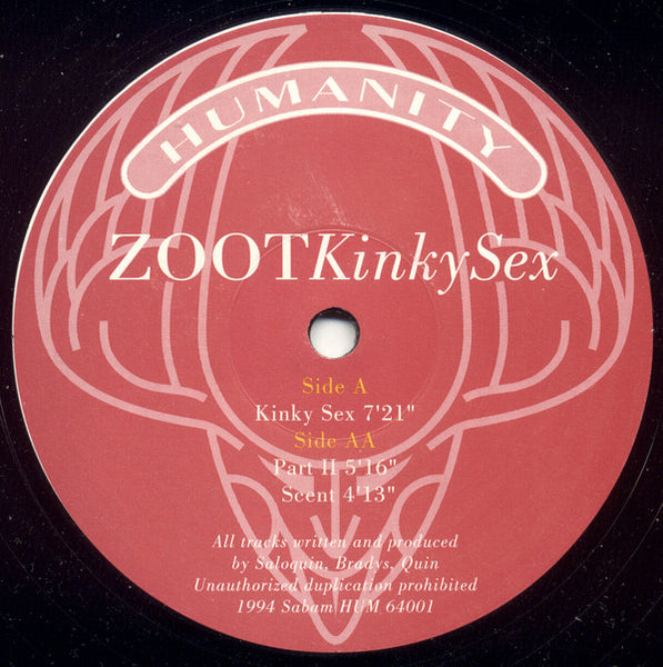 Zoot : Kinky Sex / Part II / Scent (12")