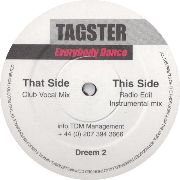 Tagster : Everybody Dance (12")