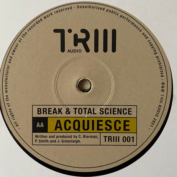 Break & Total Science : Gun Finger / Acquiesce (12")