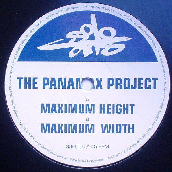 The Panamax Project : Maximum Height / Maximum Width (12")