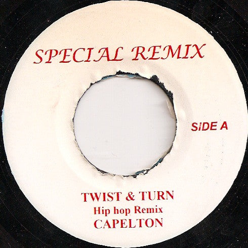 Capleton : Twist & Turn (Hip Hop Remix) (7", Unofficial)