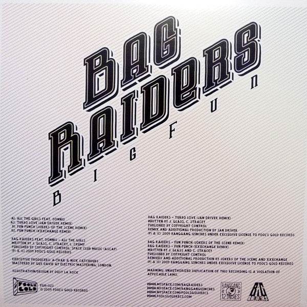 Bag Raiders : Big Fun EP (12", EP)