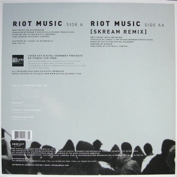 Donae'o : Riot Music (Remixes) (12")