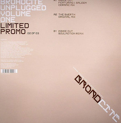 Soulmotion : Broadcite Unplugged Volume One (Part 2) (12", Ltd)