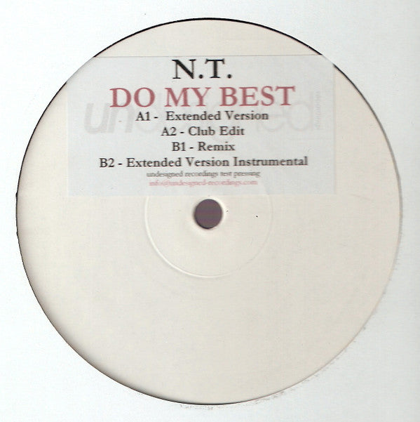 N.T. : Do My Best (12", W/Lbl, Tes)