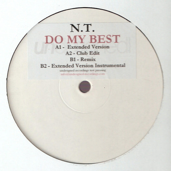 N.T. : Do My Best (12", W/Lbl, Tes)