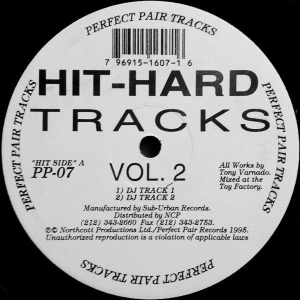 Tony Varnado : Hit-Hard Tracks Vol. 2 (12")