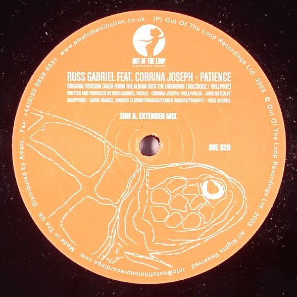 Russ Gabriel Feat. Corrina Joseph : Patience (12")