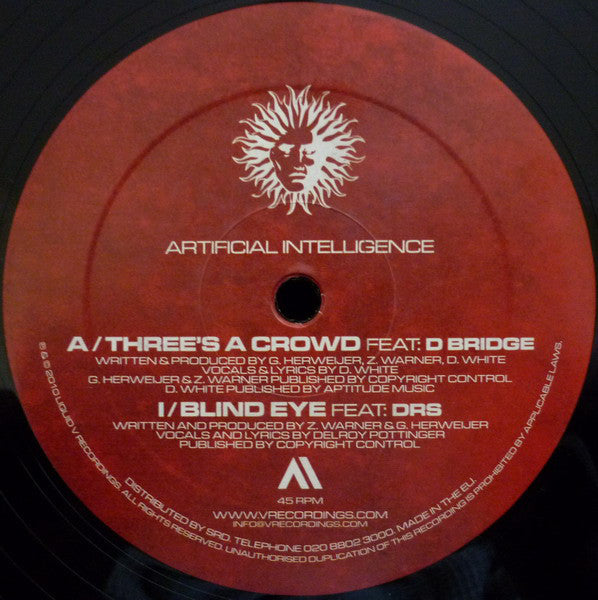 Artificial Intelligence : Three's A Crowd / Blind Eye (12")