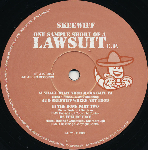 Skeewiff : One Sample Short Of A Lawsuit E.P. (12", EP)